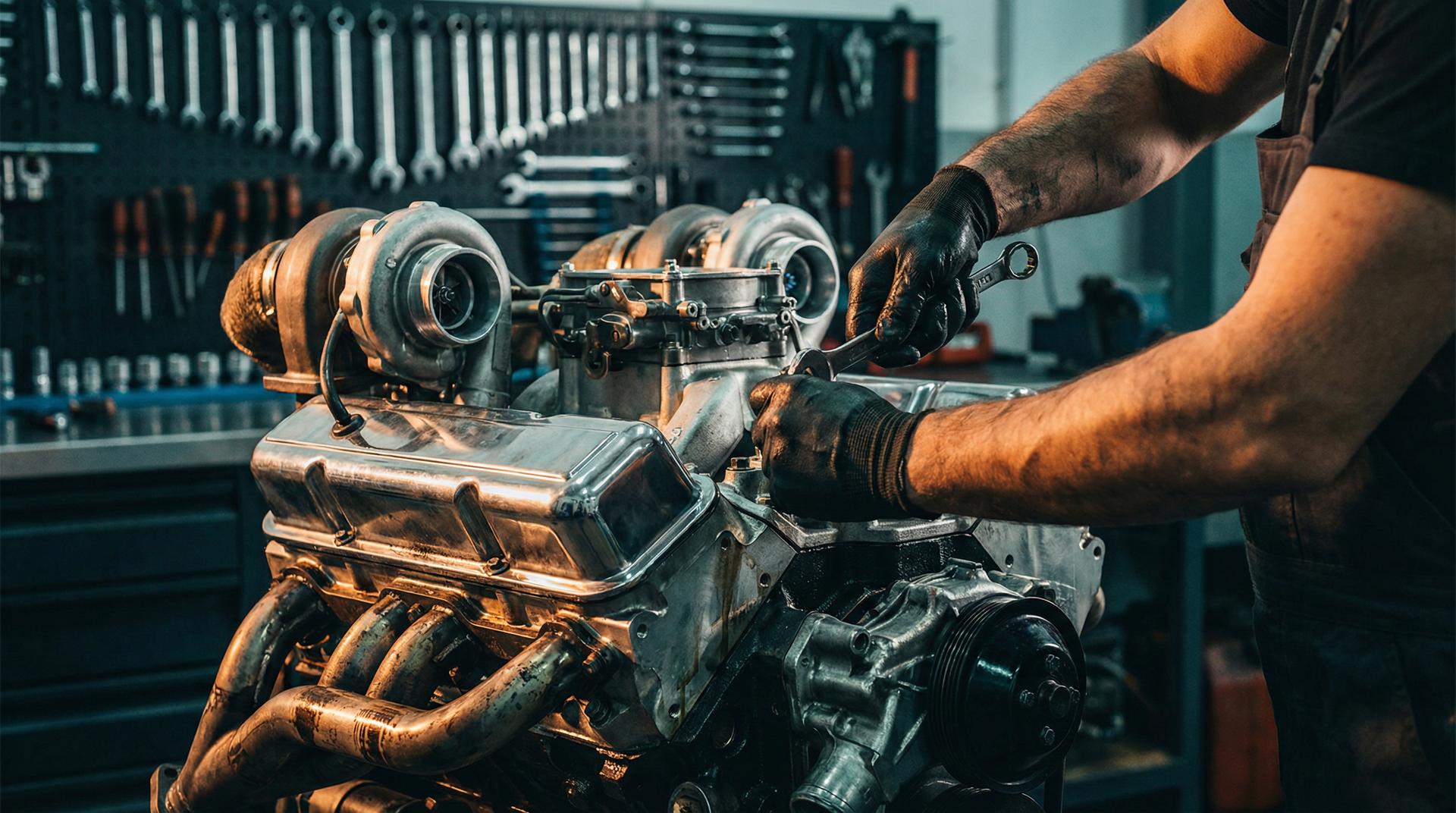 小马拉大车修车视频 - 涡轮增压发动机拆解